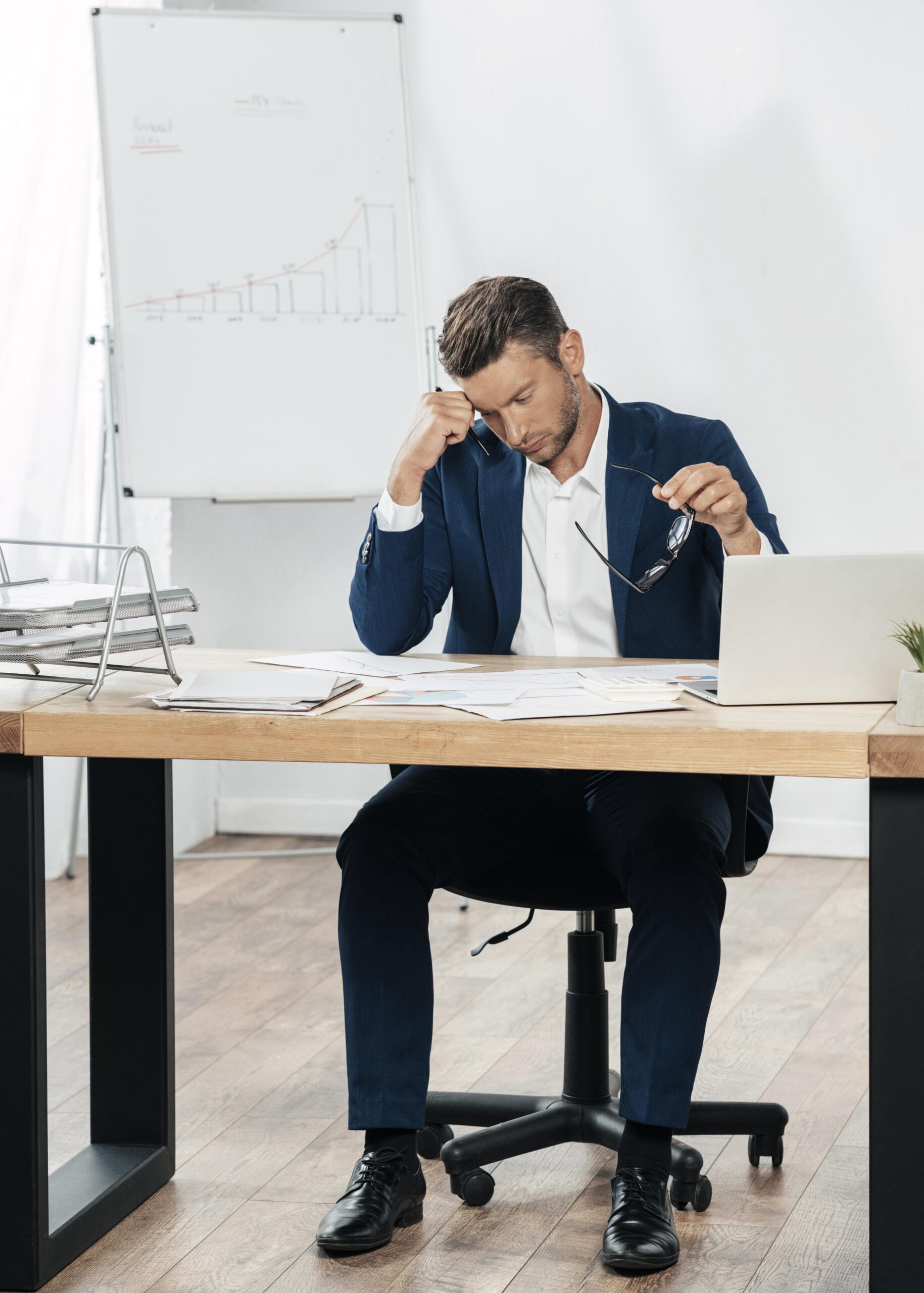 A new business owner working through early decisions